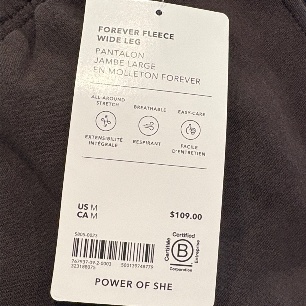 NWT Athleta Forever Wide Truffle Leg Sz Medium - Picture 6 of 8